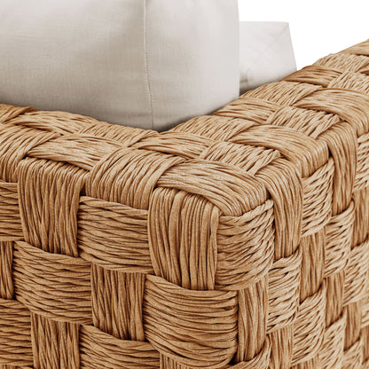 Modway - Thames Outdoor Patio Wicker Outdoor Patio Rattan Armchair by Modway  Outdoor Furniture Sofa Sectionals Gray - EEI-6925-NAT-LGR