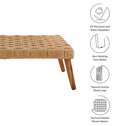 Modway - Thames Outdoor Patio Wicker Outdoor Patio Rattan Coffee Table by Modway  Outdoor Furniture Bar and Dining Brown - EEI-6926-NAT