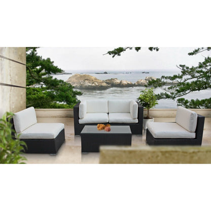 Modway - Camfora 5 Piece Outdoor Patio Sectional Set by Modway  Outdoor Furniture Sofa Sectionals White - EEI-694-EXP-WHI-SET