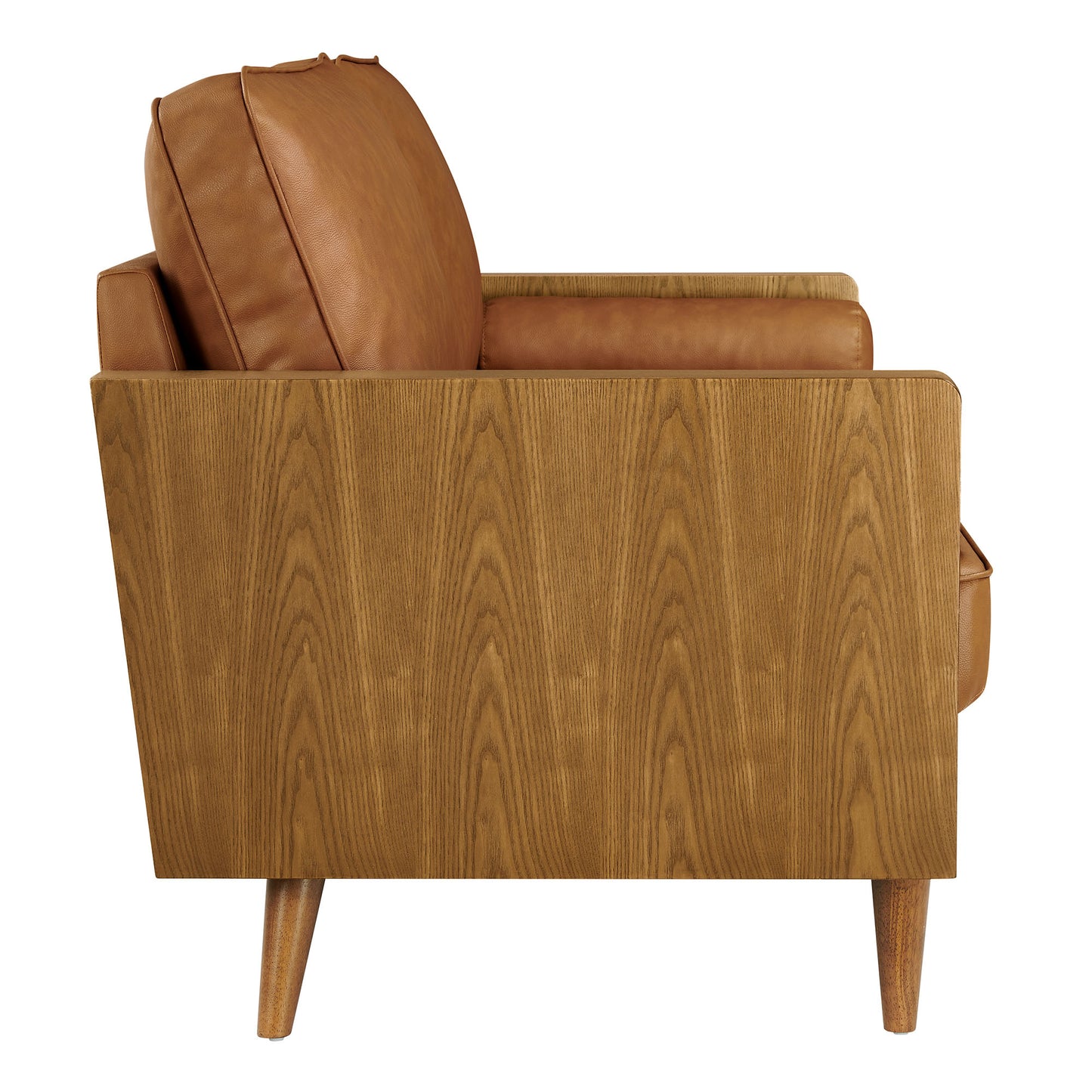 Modway - Kellan Vegan Leather Sofa by Modway  Living Room Sofas and Armchairs Brown - EEI-6942-WAL-TAN