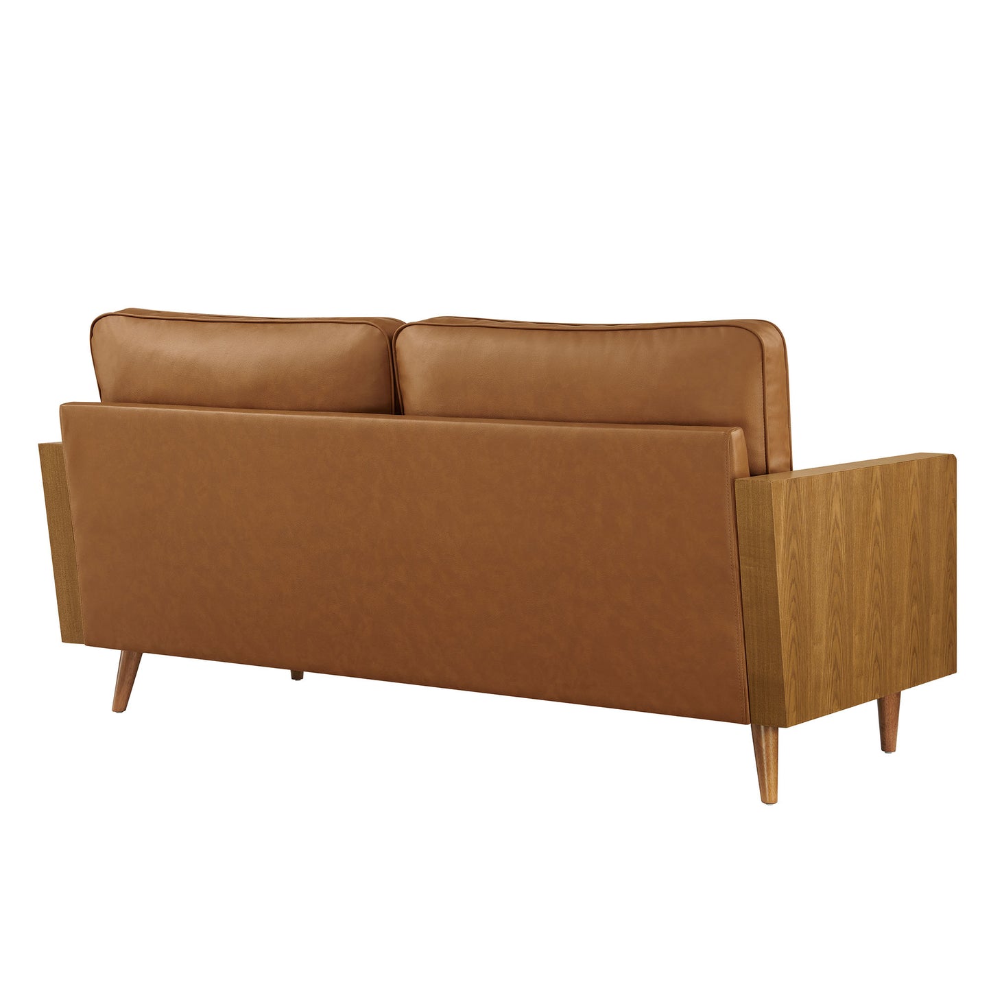 Modway - Kellan Vegan Leather Sofa by Modway  Living Room Sofas and Armchairs Brown - EEI-6942-WAL-TAN