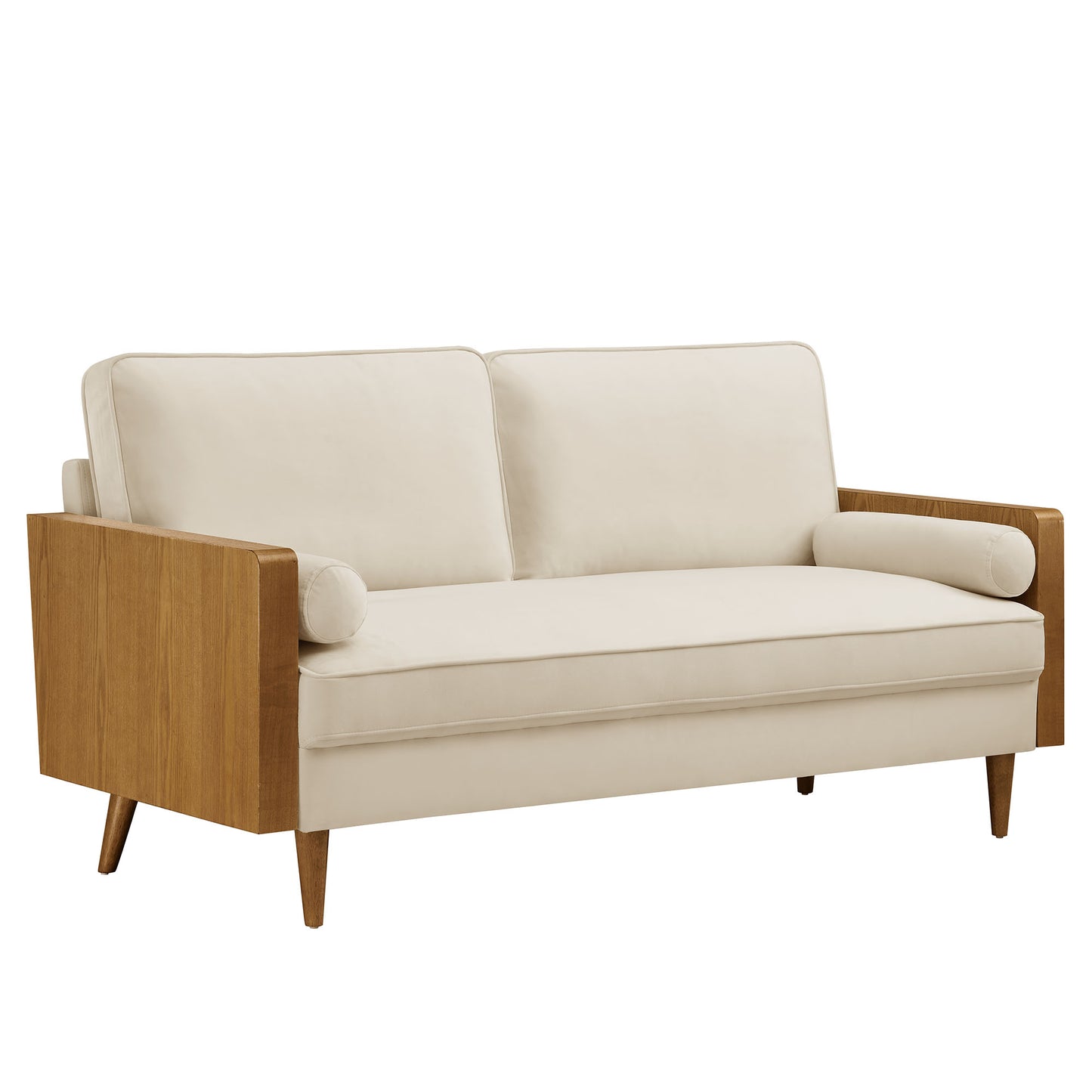 Modway - Kellan Performance Velvet Sofa by Modway  Living Room Sofas and Armchairs Oatmeal - EEI-6944-WAL-ALA