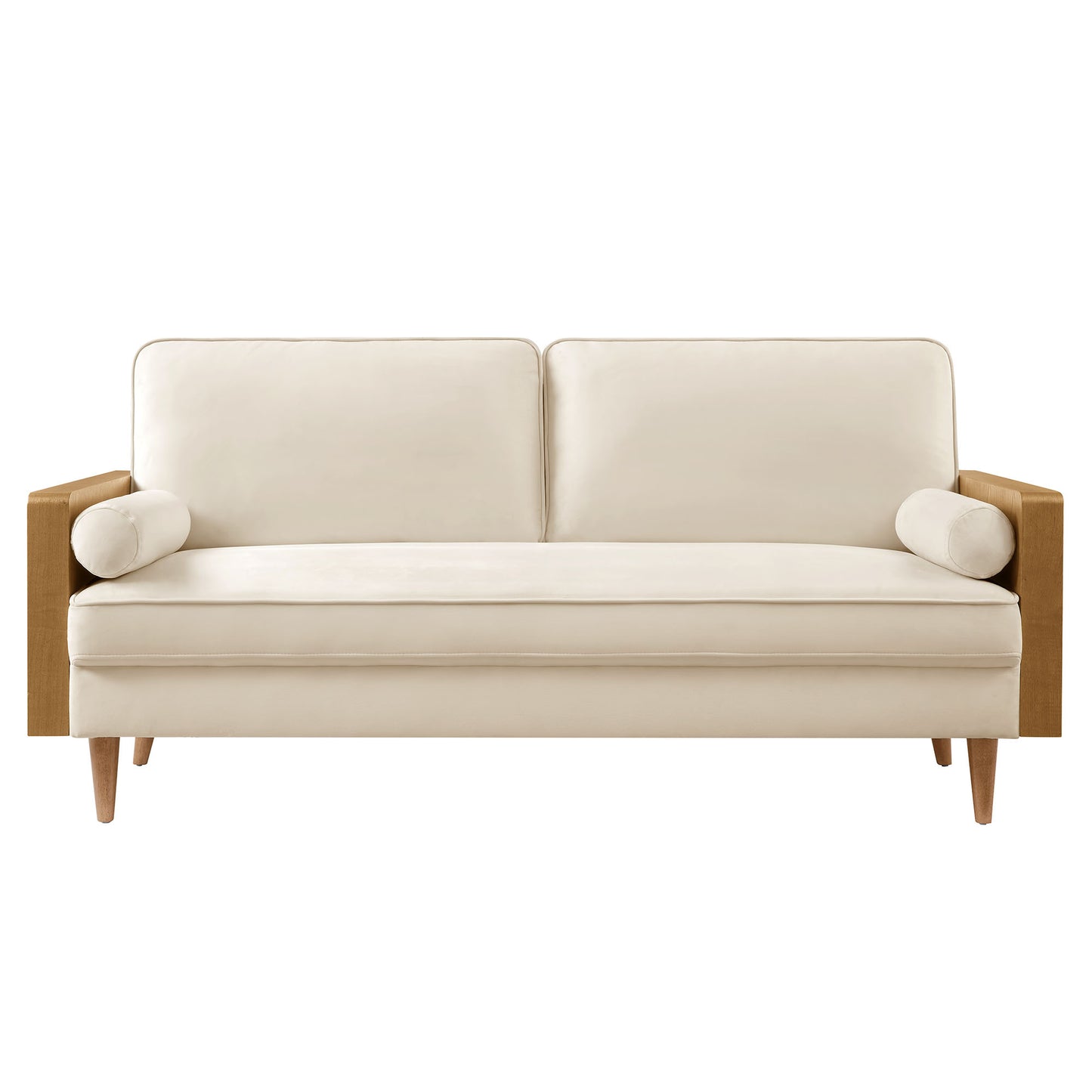 Modway - Kellan Performance Velvet Sofa by Modway  Living Room Sofas and Armchairs Oatmeal - EEI-6944-WAL-ALA