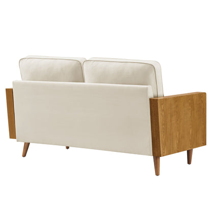 Modway - Kellan Performance Velvet Loveseat by Modway  Living Room Sofas and Armchairs Oatmeal - EEI-6945-WAL-ALA