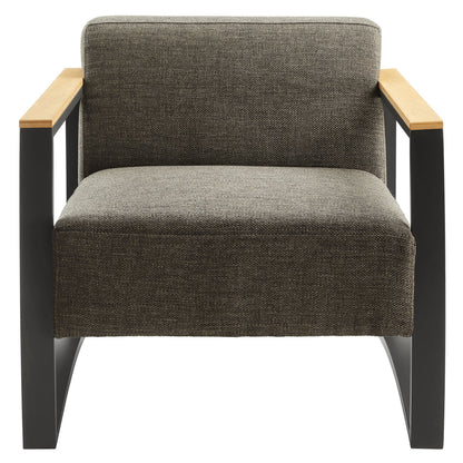 Modway - Sauve Outdoor Patio Aluminum and Fabric Armchair by Modway  Outdoor Furniture Sofa Sectionals Brown - EEI-6947-CHA-SMO