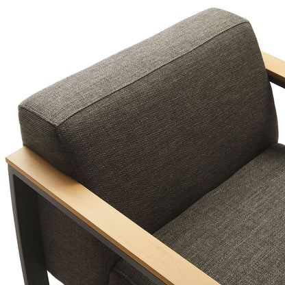 Modway - Sauve Outdoor Patio Aluminum and Fabric Armchair by Modway  Outdoor Furniture Sofa Sectionals Brown - EEI-6947-CHA-SMO