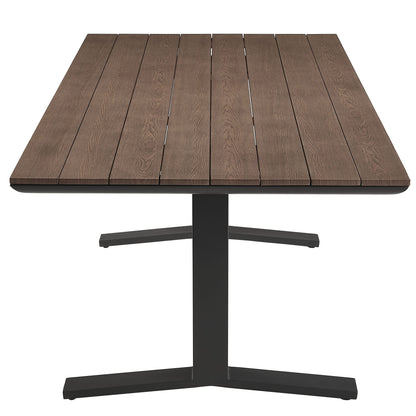 Modway - Gavelston 91" Outdoor Patio Aluminum Dining Table by Modway  Outdoor Furniture Bar and Dining Gray - EEI-6948-GWA-GRY