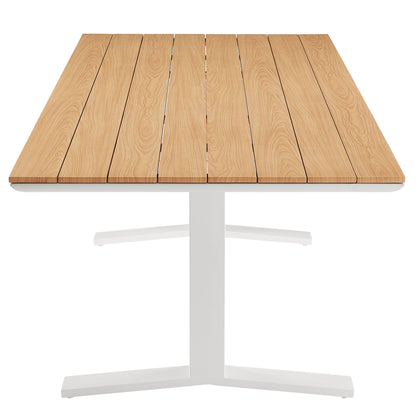 Modway - Aeris 9-Piece Outdoor Patio Aluminum Dining Set by Modway  Outdoor Furniture Bar and Dining White - EEI-7151-WHI-LGR-SET