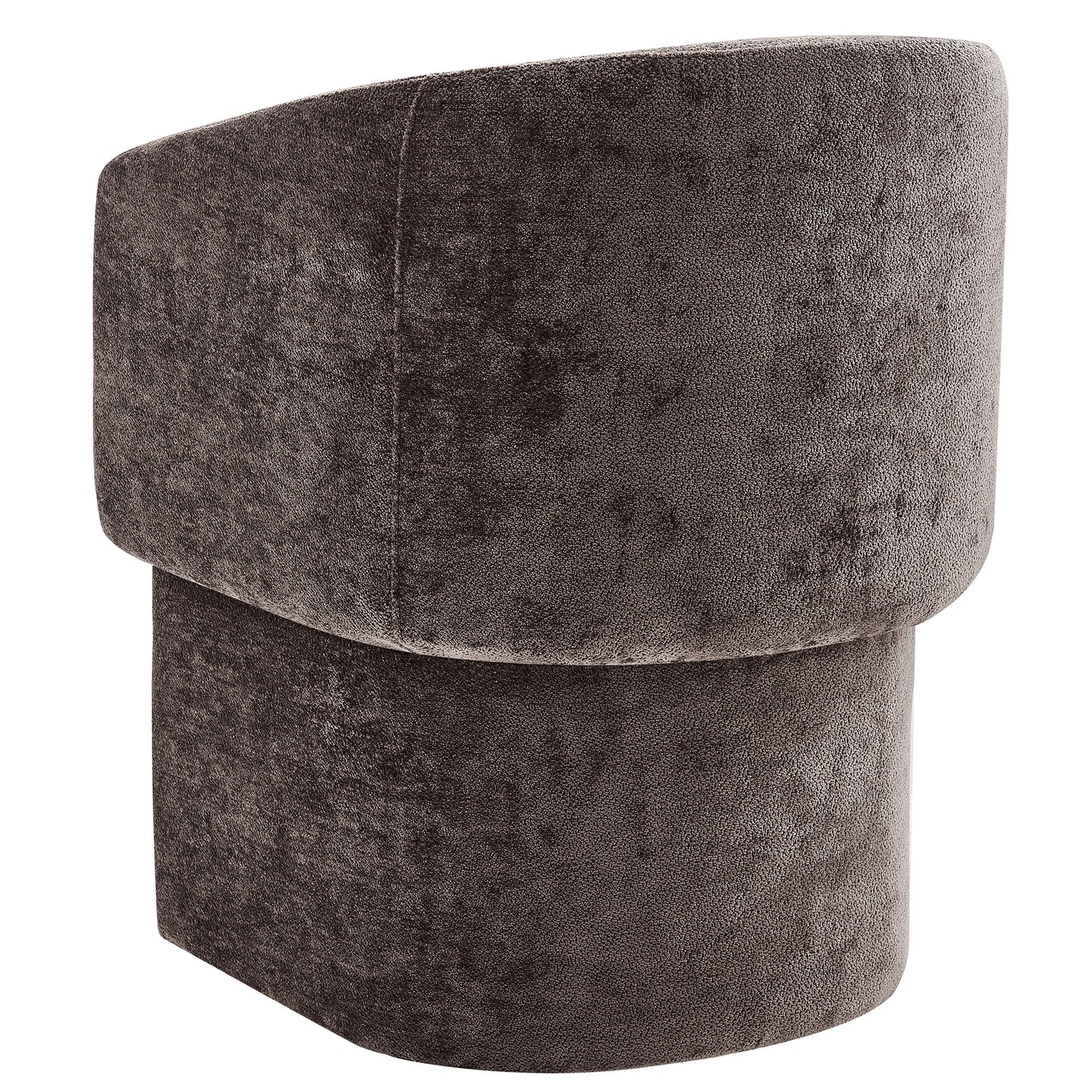 Modway - Verity Barrel Back Chenille Dining Armchair by Modway  Bar and Dining Dining Chairs Brown - EEI-6951-CHB