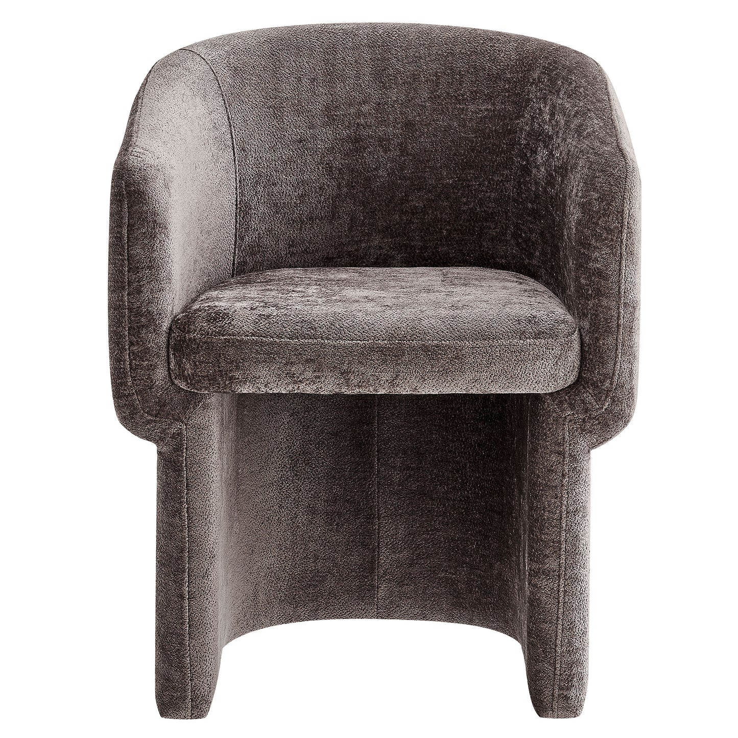 Modway - Verity Barrel Back Chenille Dining Armchair by Modway  Bar and Dining Dining Chairs Brown - EEI-6951-CHB
