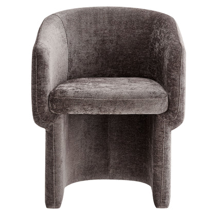Modway - Verity Barrel Back Chenille Dining Armchair by Modway  Bar and Dining Dining Chairs Brown - EEI-6951-CHB