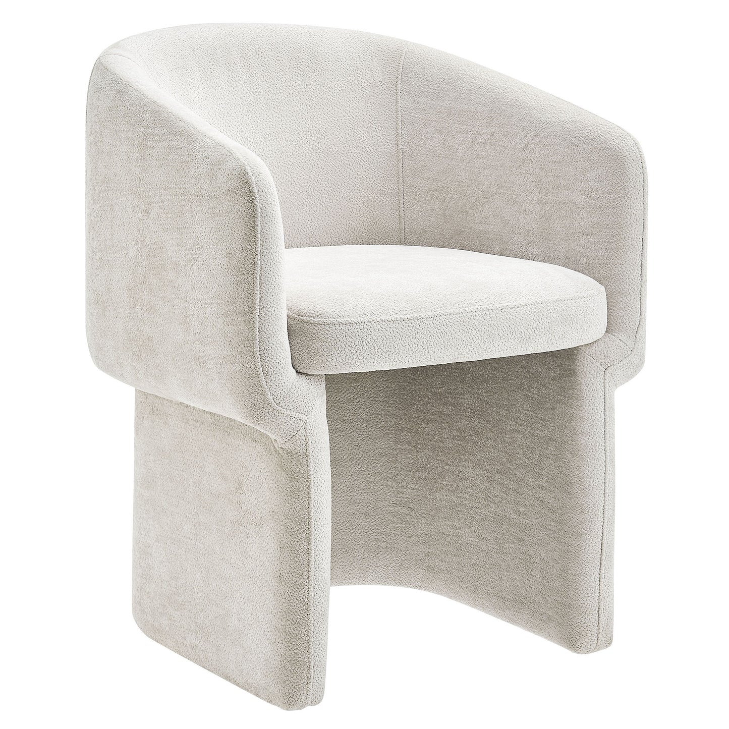 Modway - Verity Barrel Back Chenille Dining Armchair by Modway  Bar and Dining Dining Chairs White - EEI-6951-IVO