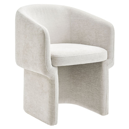 Modway - Verity Barrel Back Chenille Dining Armchair by Modway  Bar and Dining Dining Chairs White - EEI-6951-IVO