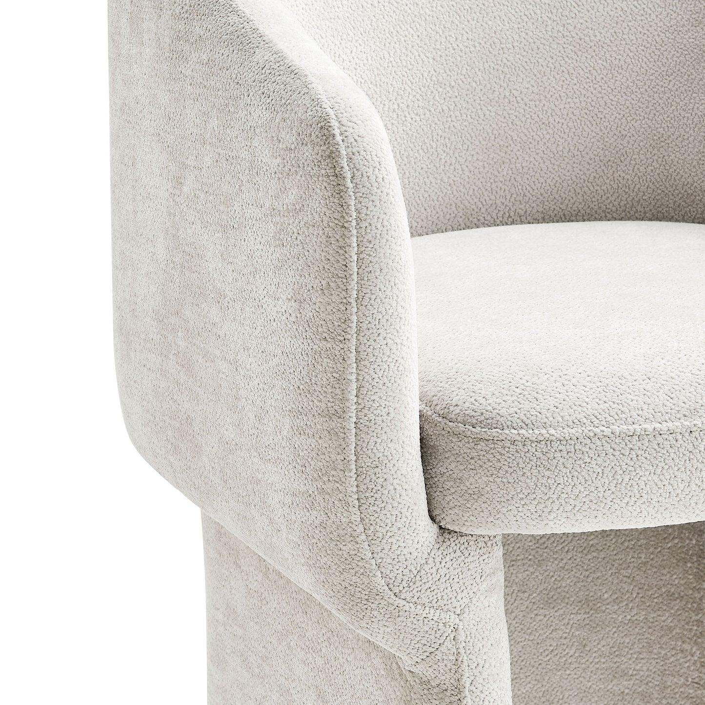 Modway - Verity Barrel Back Chenille Dining Armchair by Modway  Bar and Dining Dining Chairs White - EEI-6951-IVO