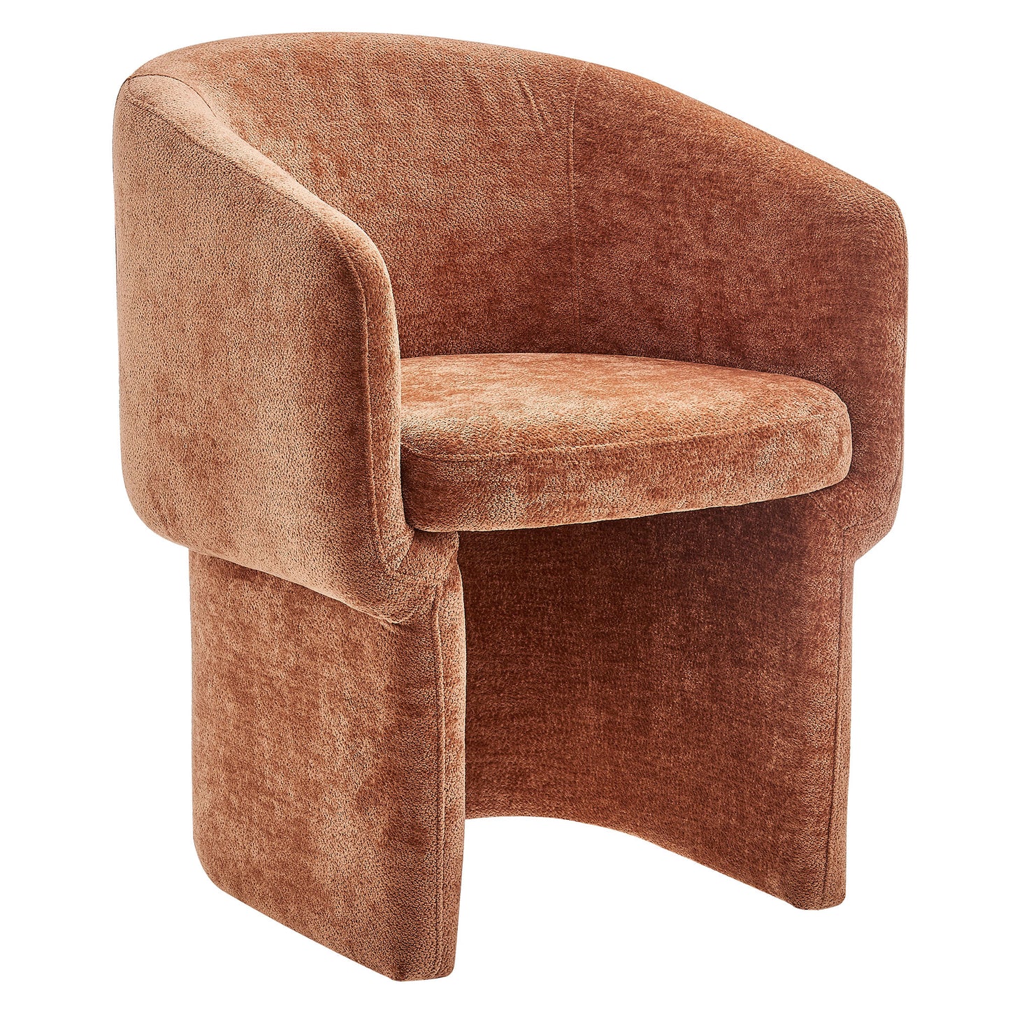 Modway - Verity Barrel Back Chenille Dining Armchair by Modway  Bar and Dining Dining Chairs Brown - EEI-6951-RUS