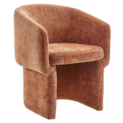Modway - Verity Barrel Back Chenille Dining Armchair by Modway  Bar and Dining Dining Chairs Brown - EEI-6951-RUS