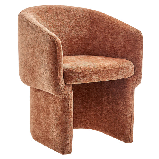 Modway - Verity Barrel Back Chenille Dining Armchair by Modway  Bar and Dining Dining Chairs Brown - EEI-6951-RUS