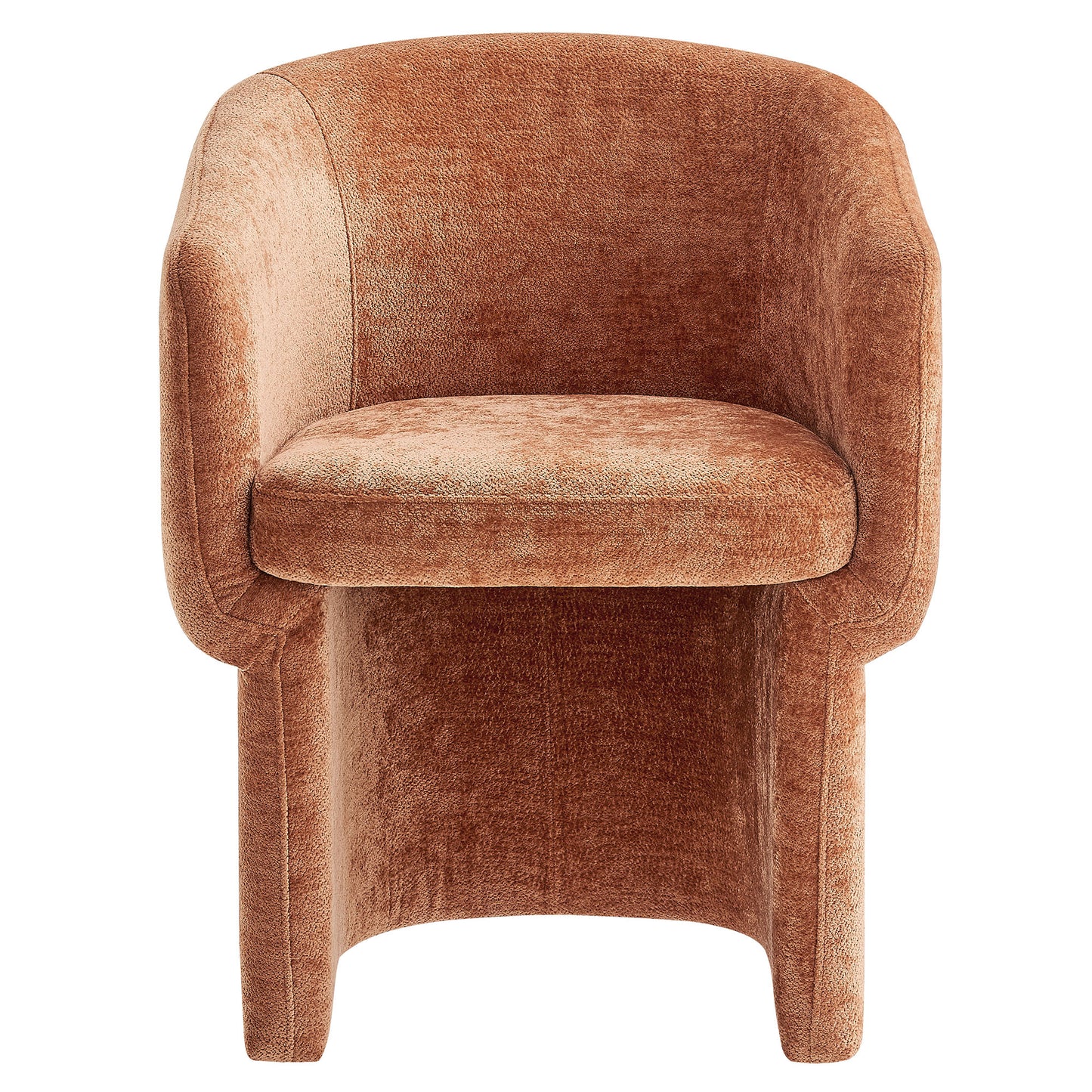 Modway - Verity Barrel Back Chenille Dining Armchair by Modway  Bar and Dining Dining Chairs Brown - EEI-6951-RUS