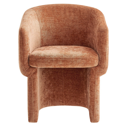 Modway - Verity Barrel Back Chenille Dining Armchair by Modway  Bar and Dining Dining Chairs Brown - EEI-6951-RUS