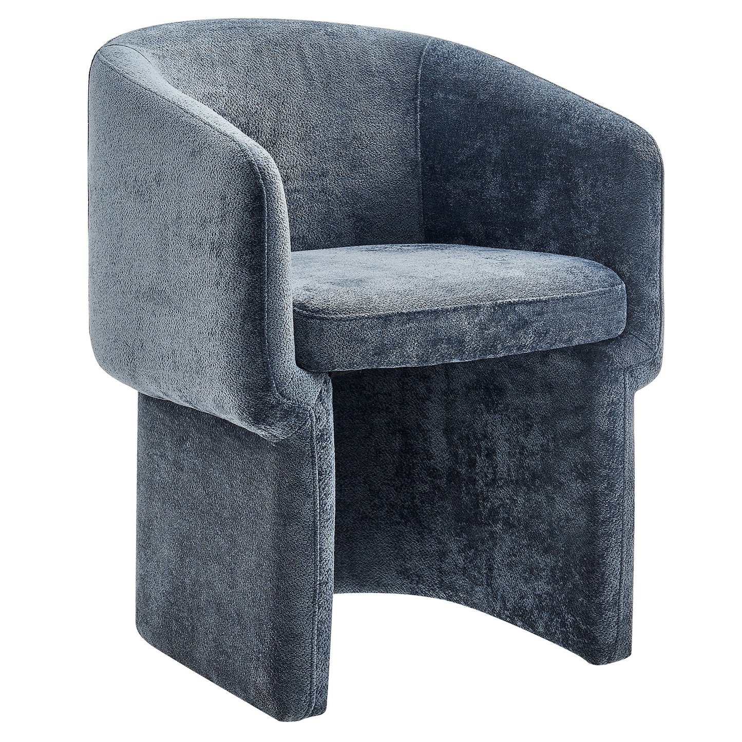 Modway - Verity Barrel Back Chenille Dining Armchair by Modway  Bar and Dining Dining Chairs Blue - EEI-6951-SLA