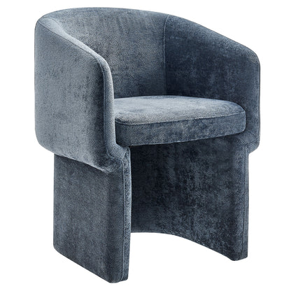 Modway - Verity Barrel Back Chenille Dining Armchair by Modway  Bar and Dining Dining Chairs Blue - EEI-6951-SLA