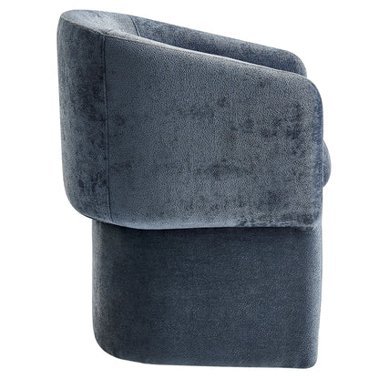 Modway - Verity Barrel Back Chenille Dining Armchair by Modway  Bar and Dining Dining Chairs Blue - EEI-6951-SLA