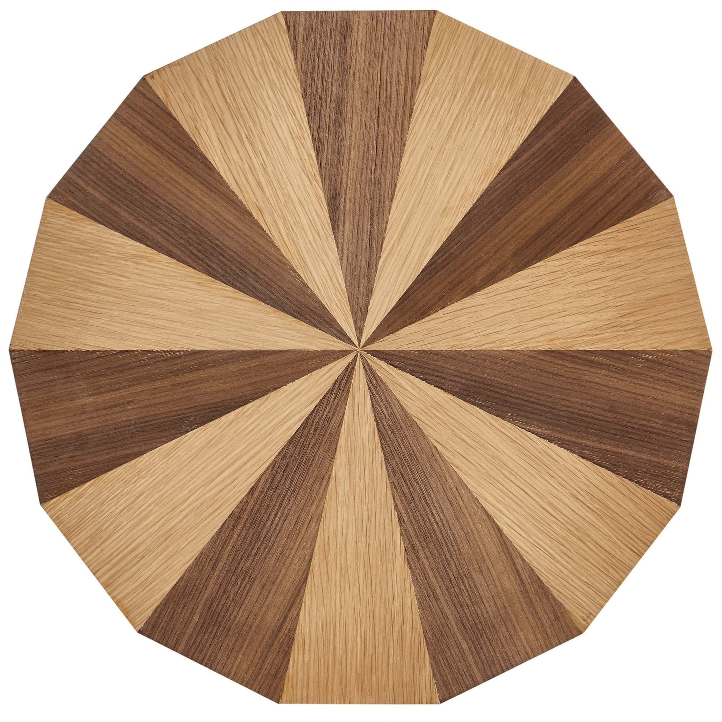 Modway - Twirl Two-Toned Wood Veneer Side Table by Modway  Living Room Tables Brown - EEI-6952-OAK-WAL