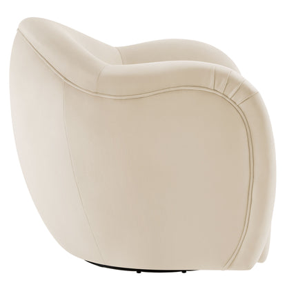 Modway - Compose Performance Velvet Swivel Armchair by Modway  Living Room Sofas and Armchairs White - EEI-6959-ALA