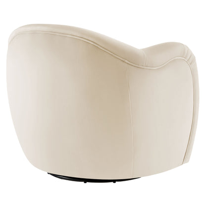Modway - Compose Performance Velvet Swivel Armchair by Modway  Living Room Sofas and Armchairs White - EEI-6959-ALA