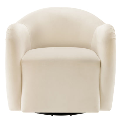 Modway - Compose Performance Velvet Swivel Armchair by Modway  Living Room Sofas and Armchairs White - EEI-6959-ALA