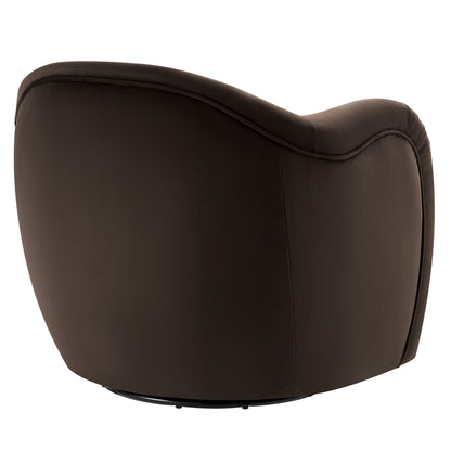 Modway - Compose Performance Velvet Swivel Armchair by Modway  Living Room Sofas and Armchairs Brown - EEI-6959-CHB