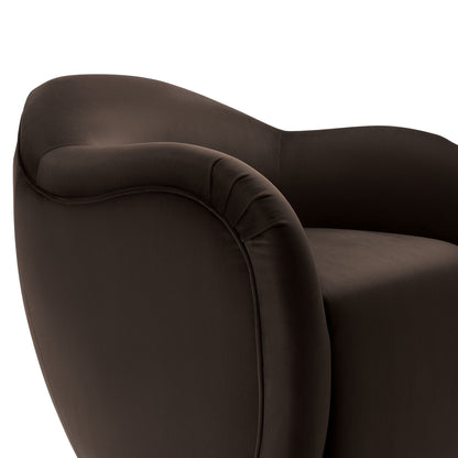 Modway - Compose Performance Velvet Swivel Armchair by Modway  Living Room Sofas and Armchairs Brown - EEI-6959-CHB