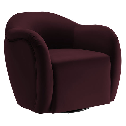 Modway - Compose Performance Velvet Swivel Armchair by Modway  Living Room Sofas and Armchairs Red - EEI-6959-MUL