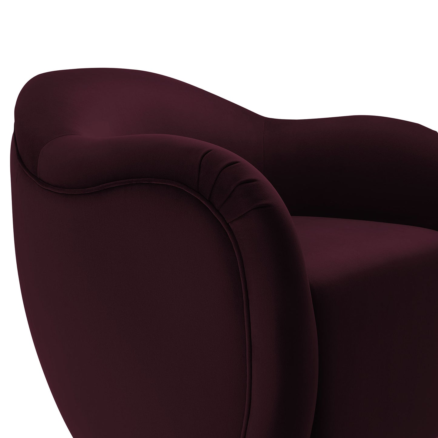 Modway - Compose Performance Velvet Swivel Armchair by Modway  Living Room Sofas and Armchairs Red - EEI-6959-MUL