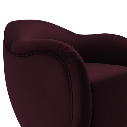 Modway - Compose Performance Velvet Swivel Armchair by Modway  Living Room Sofas and Armchairs Red - EEI-6959-MUL