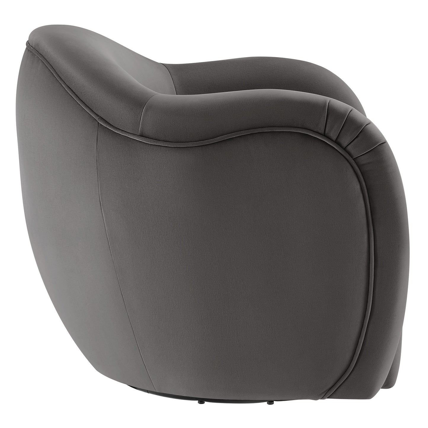 Modway - Compose Performance Velvet Swivel Armchair by Modway  Living Room Sofas and Armchairs Gray - EEI-6959-STG