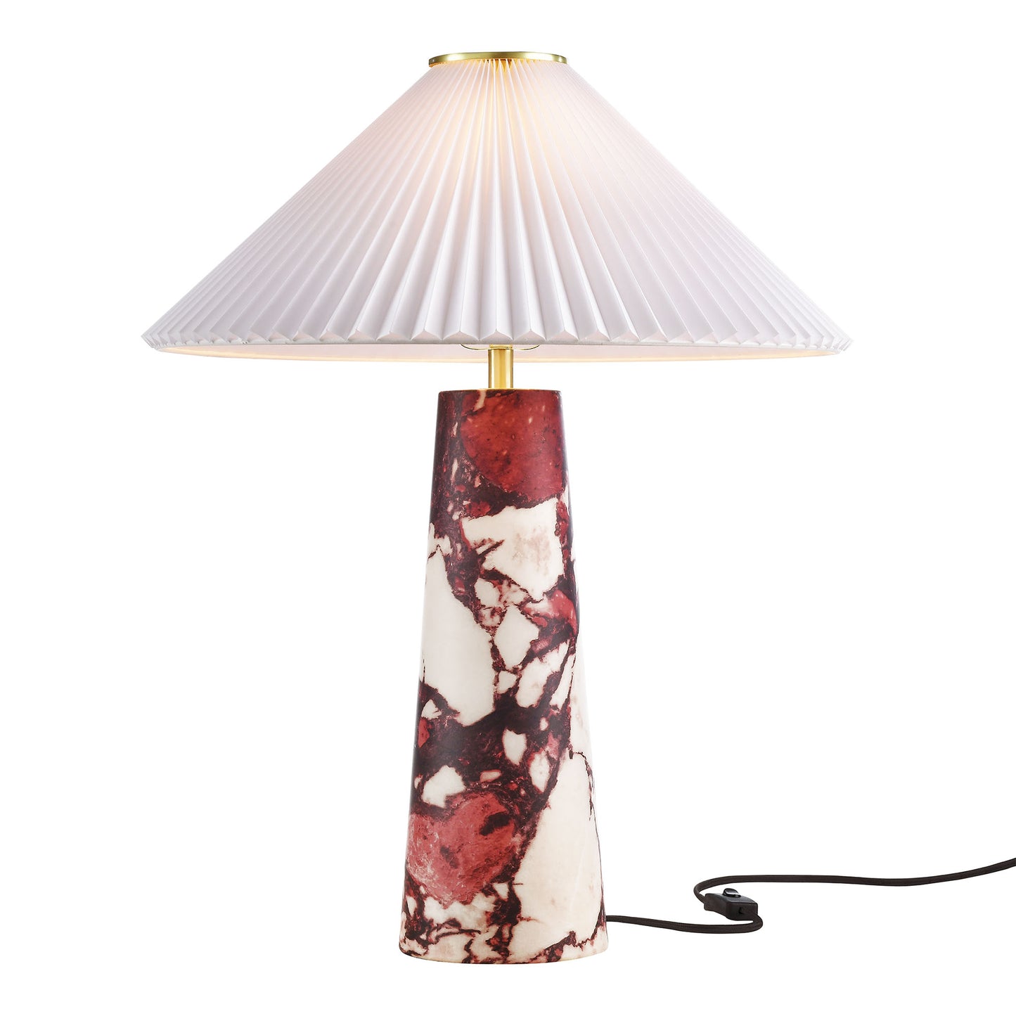 Modway - Nera Marble Table Lamp by Modway  Lighting Table Lamps Red - EEI-6963-RED