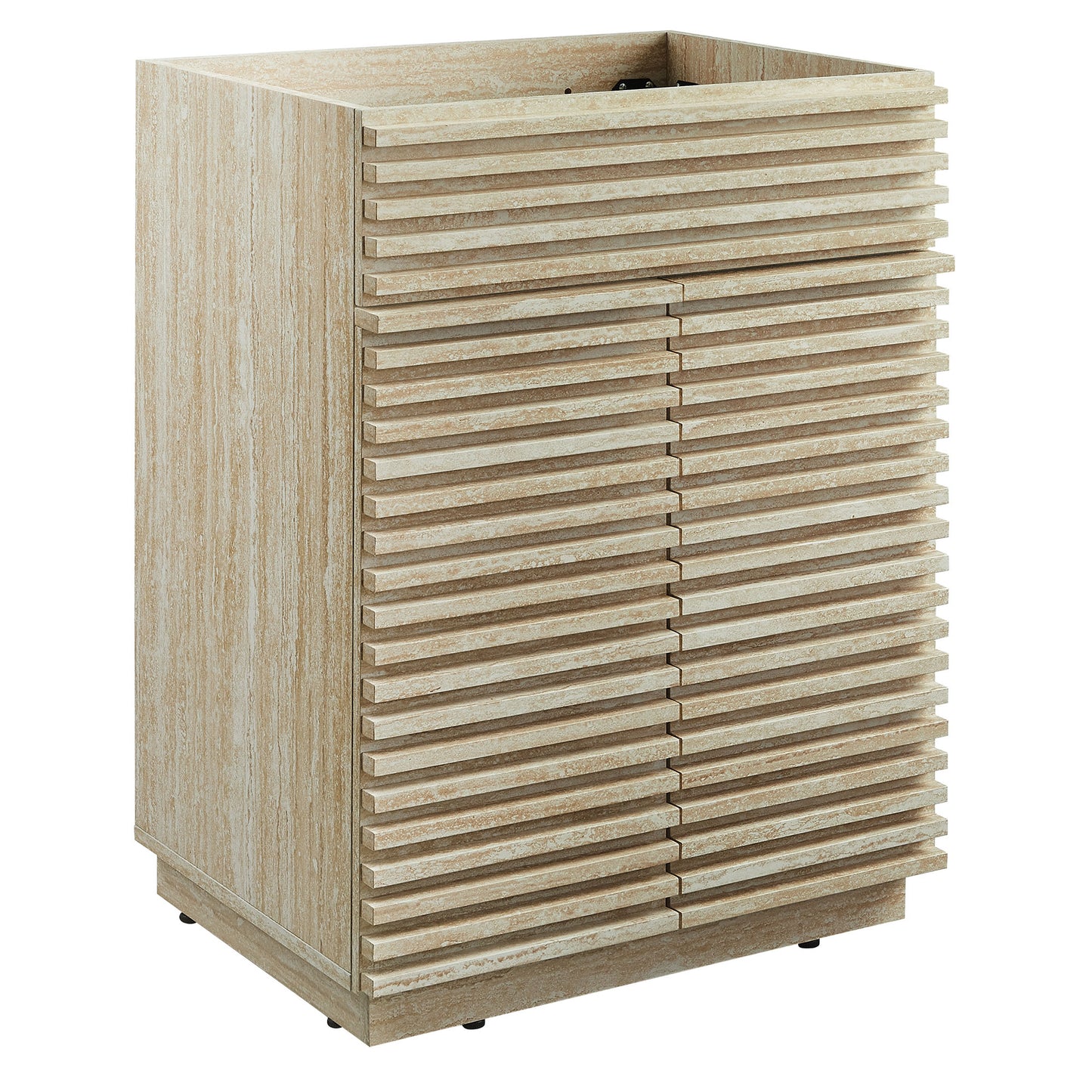 Modway - Render 24" Faux Travertine Bathroom Vanity Cabinet (Sink Not Included) by Modway  Bathroom Vanities Brown - EEI-6967-TRA
