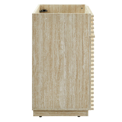 Modway - Render 24" Faux Travertine Bathroom Vanity Cabinet (Sink Not Included) by Modway  Bathroom Vanities Brown - EEI-6967-TRA