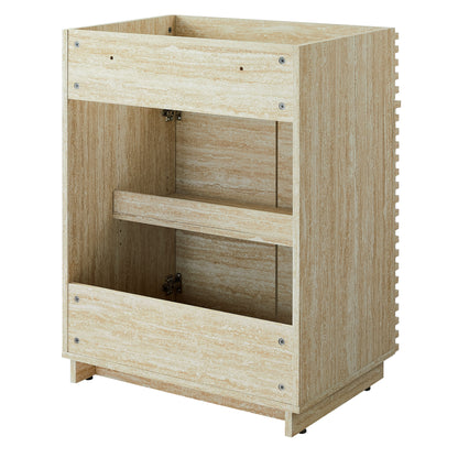 Modway - Render 24" Faux Travertine Bathroom Vanity Cabinet (Sink Not Included) by Modway  Bathroom Vanities Brown - EEI-6967-TRA