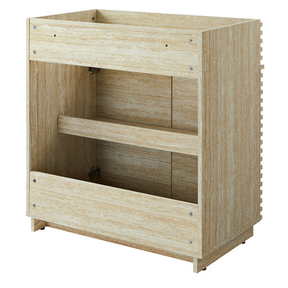 Modway - Render 30" Faux Travertine Bathroom Vanity Cabinet (Sink Not Included) by Modway  Bathroom Vanities Brown - EEI-6968-TRA