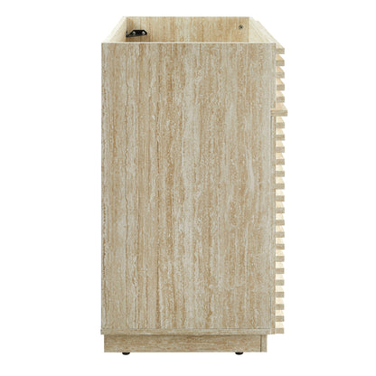 Modway - Render 36" Faux Travertine Bathroom Vanity Cabinet (Sink Not Included) by Modway  Bathroom Vanities Brown - EEI-6969-TRA