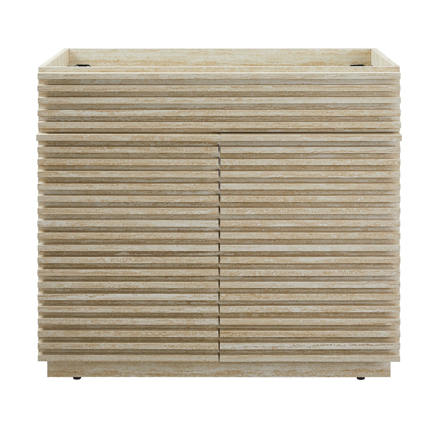 Modway - Render 36" Faux Travertine Bathroom Vanity Cabinet (Sink Not Included) by Modway  Bathroom Vanities Brown - EEI-6969-TRA