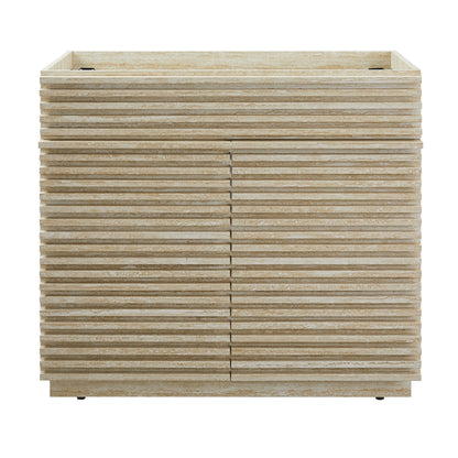 Modway - Render 36" Faux Travertine Bathroom Vanity Cabinet (Sink Not Included) by Modway  Bathroom Vanities Brown - EEI-6969-TRA