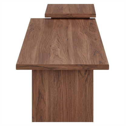 Modway - Render Nesting Coffee Tables Set of 2 by Modway Living Room Tables Walnut - EEI-6970-WAL