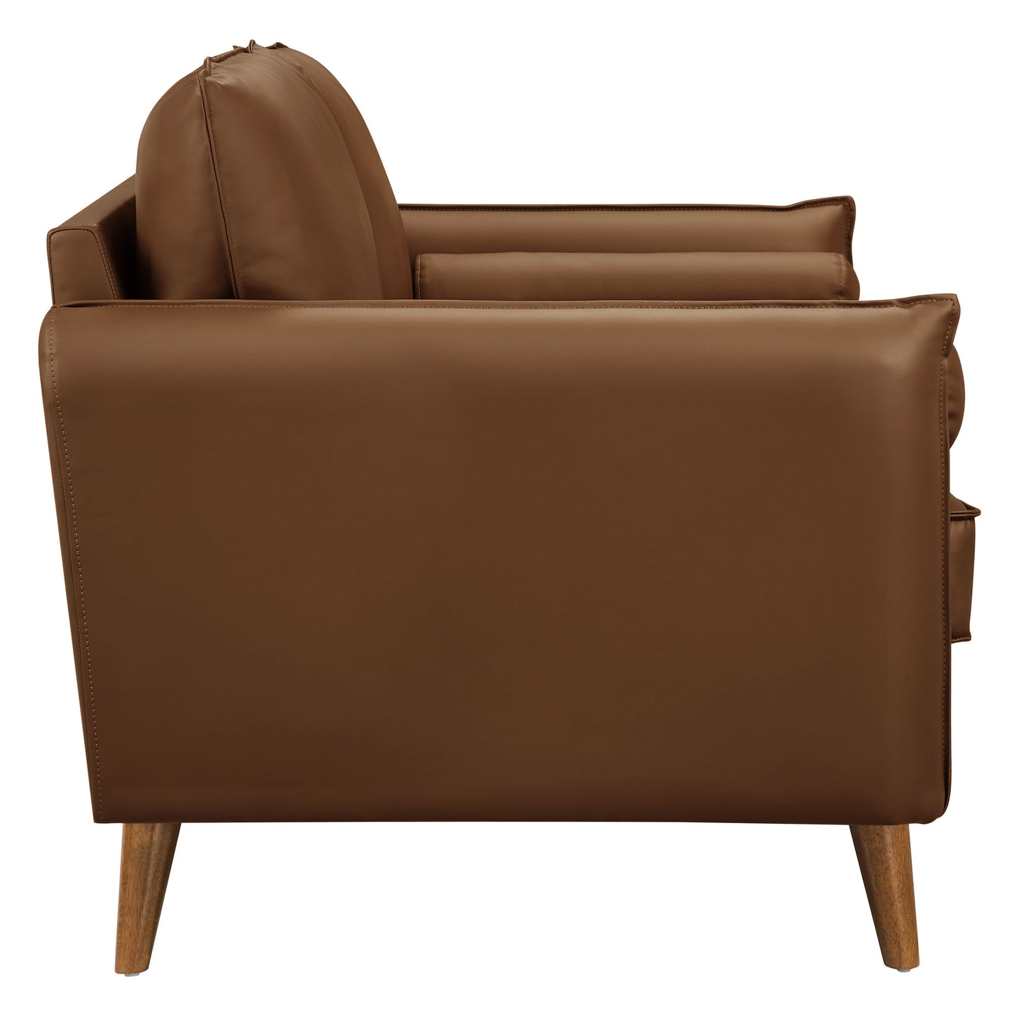 Modway - Revive Upholstered Vegan Leather Loveseat by Modway  Living Room Sofas and Armchairs Brown - EEI-6974-BRN