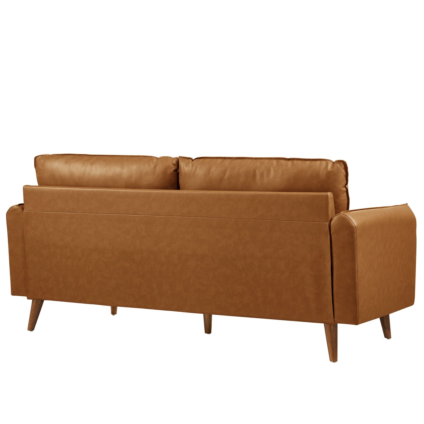 Modway - Revive Upholstered Vegan Leather Sofa by Modway  Living Room Sofas and Armchairs Brown - EEI-6975-TAN