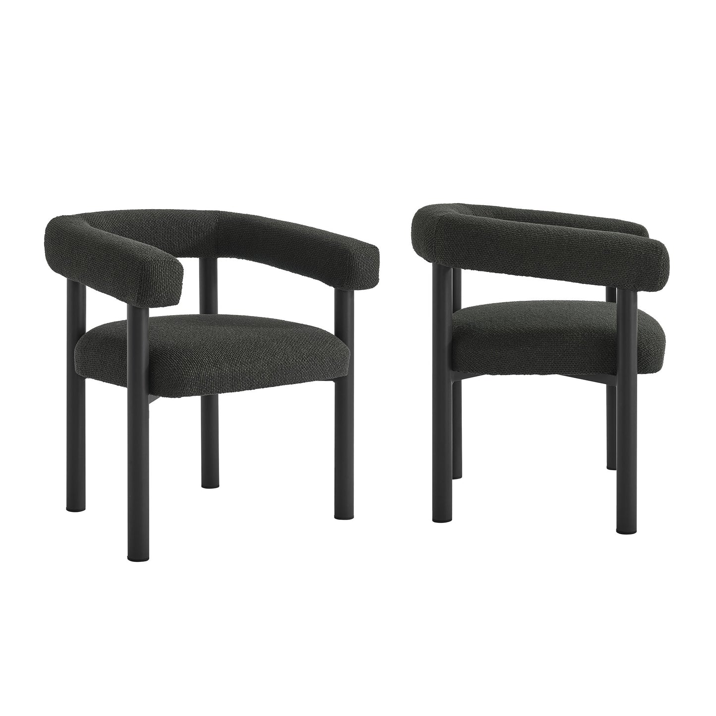 Modway - Nautica Outdoor Patio Aluminum Dining Armchairs Set of 2 by Modway  Outdoor Furniture Bar and Dining Gray - EEI-6979-CHA-GPH