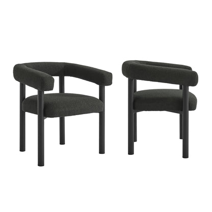 Modway - Nautica Outdoor Patio Aluminum Dining Armchairs Set of 2 by Modway  Outdoor Furniture Bar and Dining Gray - EEI-6979-CHA-GPH