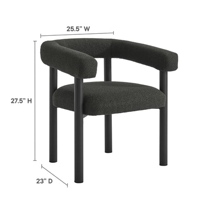 Modway - Nautica Outdoor Patio Aluminum Dining Armchairs Set of 2 by Modway  Outdoor Furniture Bar and Dining Gray - EEI-6979-CHA-GPH